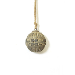 Bombka drewniana rustykalna Rzeźbiona Kula